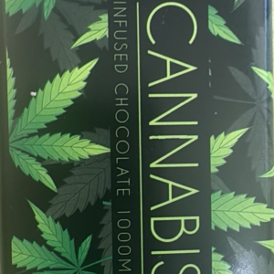 Cannabis Marijuana Weed THC extract chocolate 1000mg per organic bar