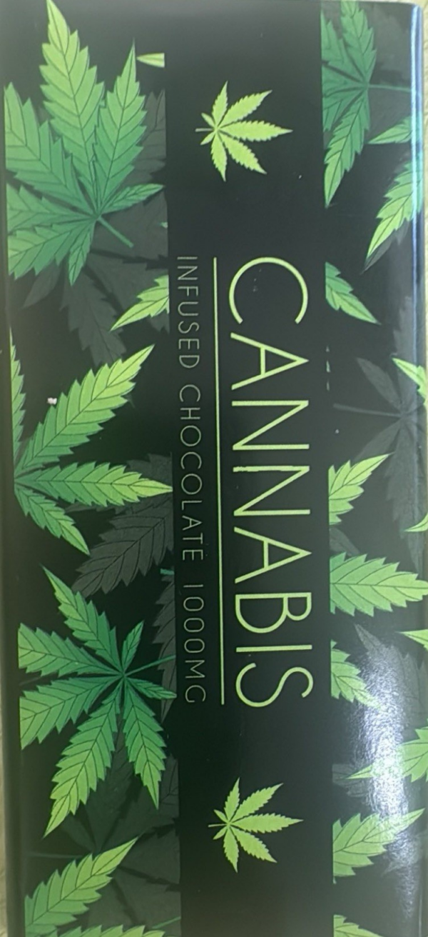 Cannabis Marijuana Weed THC extract chocolate 1000mg per organic bar